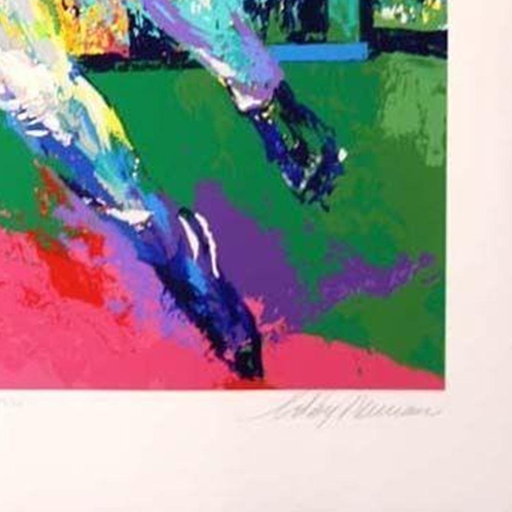 LEROY NEIMAN Cal Ripken Baltimore Orioles Double Hand Signed& Numbered Serigraph For Sale 1