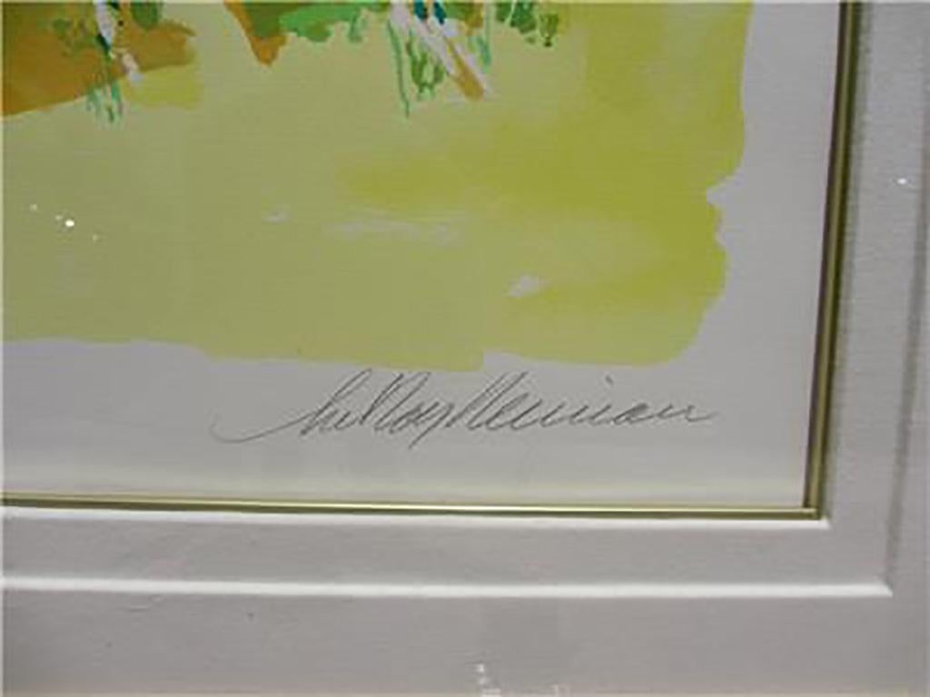 Leroy Neiman Cheetah FRAMED H/S & Numbered Serigraph Publisher COA For Sale 3
