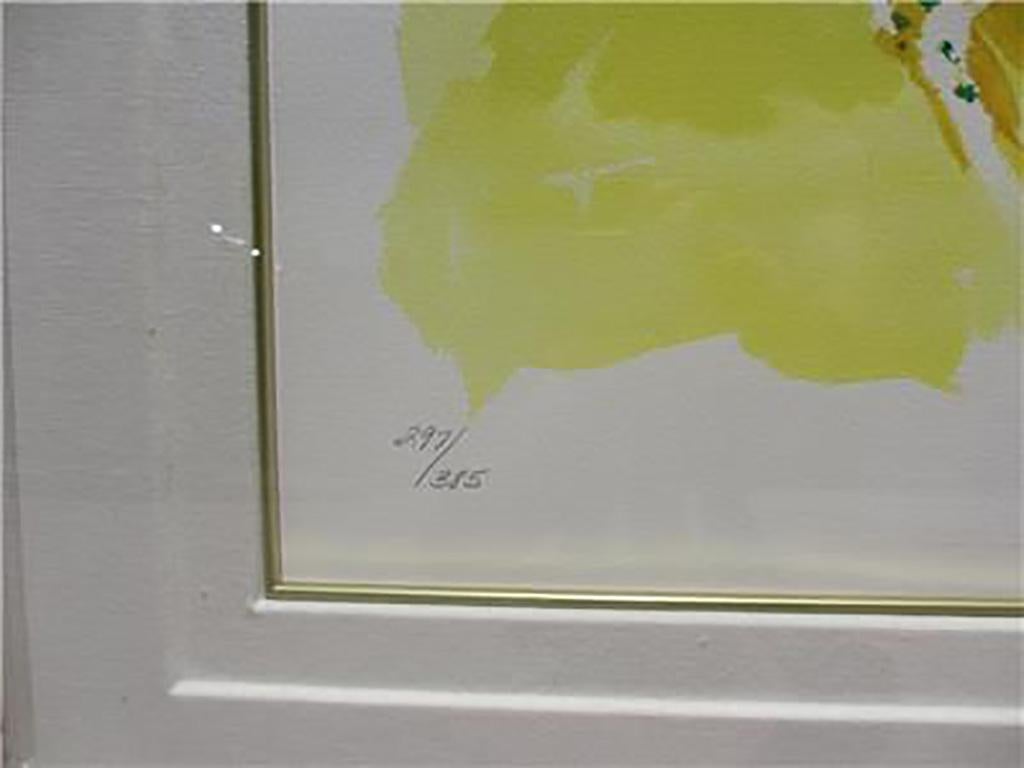 Leroy Neiman Cheetah FRAMED H/S & Numbered Serigraph Publisher COA For Sale 4