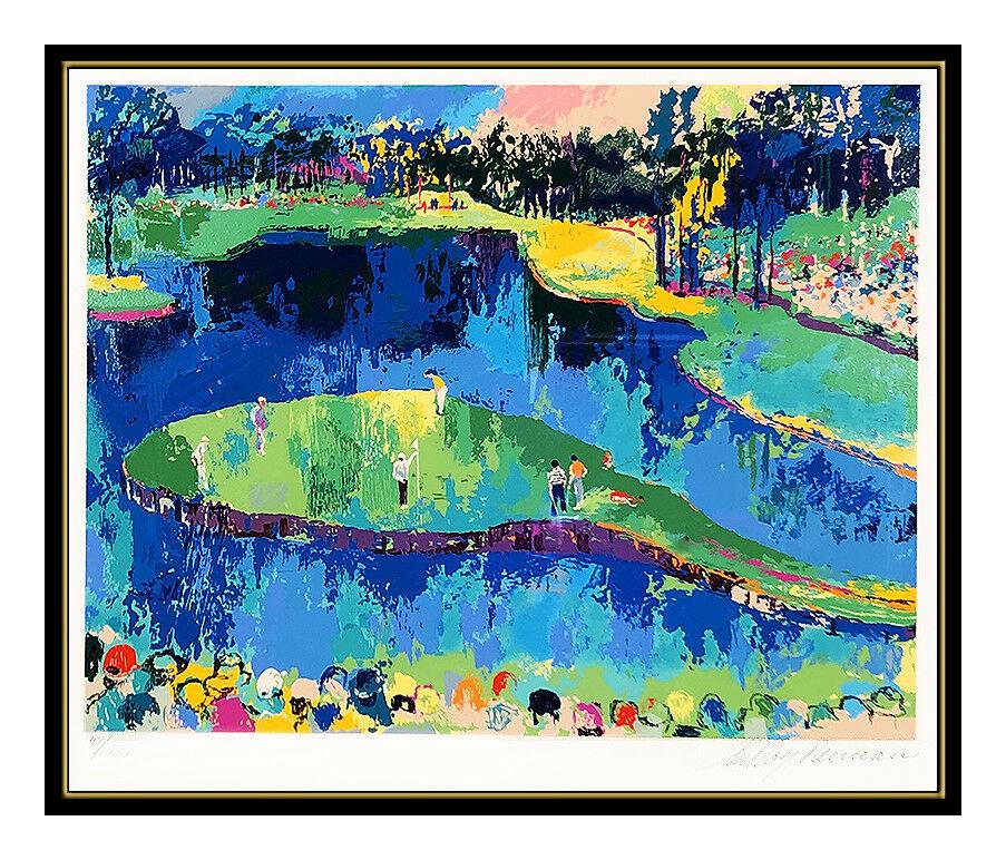 LeRoy Neiman Color Serigraph Island Hole At Sawgrass Signed PGA Golf Players Art - Print by Leroy Neiman