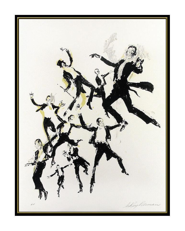 LeRoy Neiman Color Serigraph Signed Fred Astaire Dancing Artwork Rare Painting - Print by Leroy Neiman