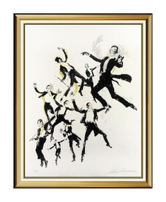 LeRoy Neiman Color Serigraph Signed Fred Astaire Dancing Artwork Rare Painting