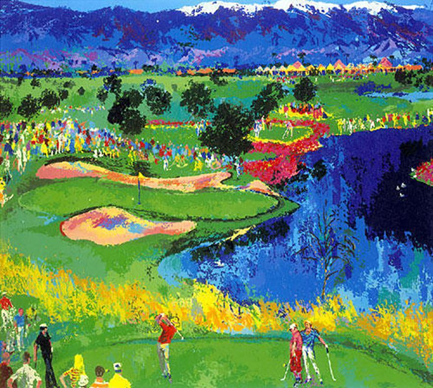leroy neiman golf painting