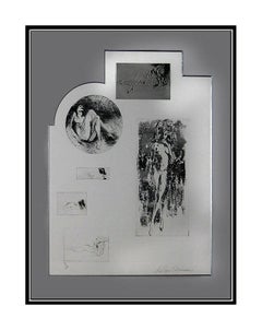 LEROY NEIMAN Etching Rare Original HAND SIGNED Female Nude Playboy Artwork oil