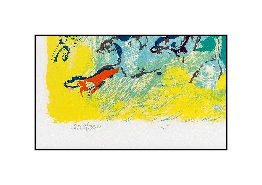 LeRoy Neiman Fox Hunt Original Color Serigraph Hand Signed Horse Sports Artwork - Post-Impressionist Print by Leroy Neiman