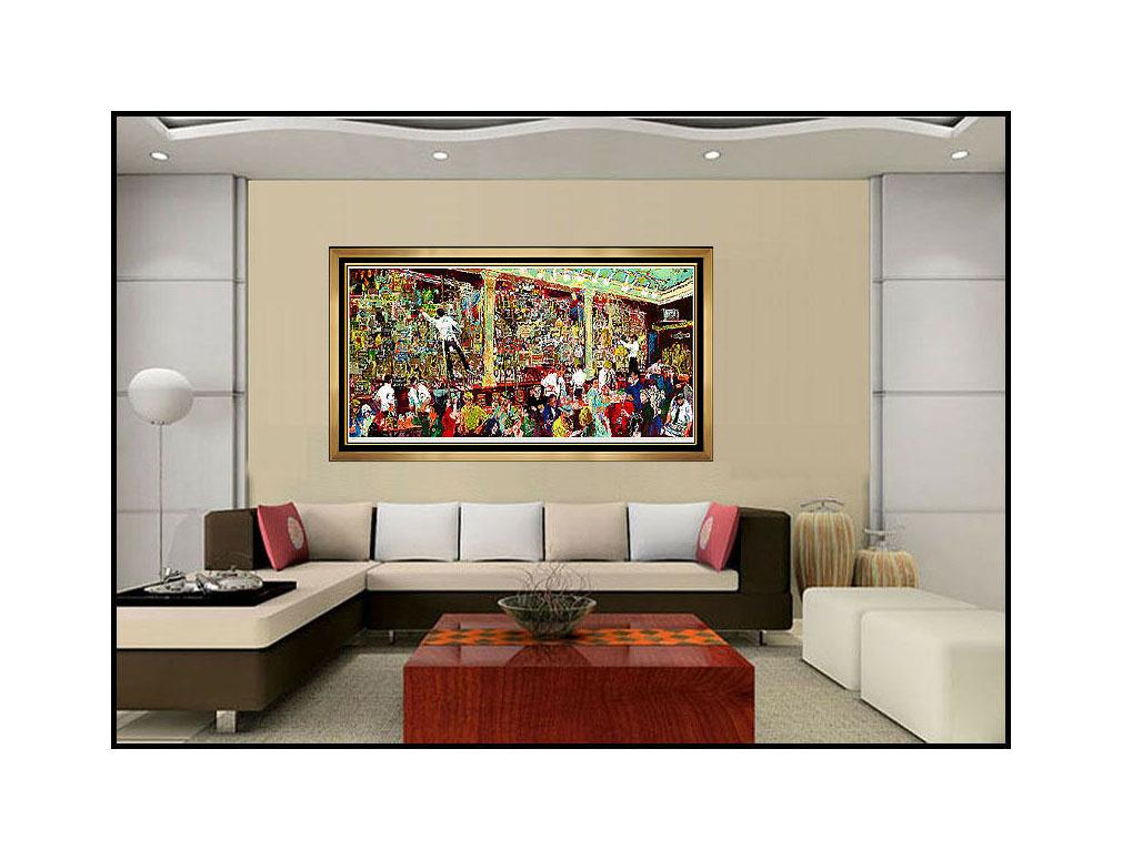 LeRoy NEIMAN F.X. McRory's Whiskey Bar Large Hand Signed Color Serigraph Artwork - Print by Leroy Neiman