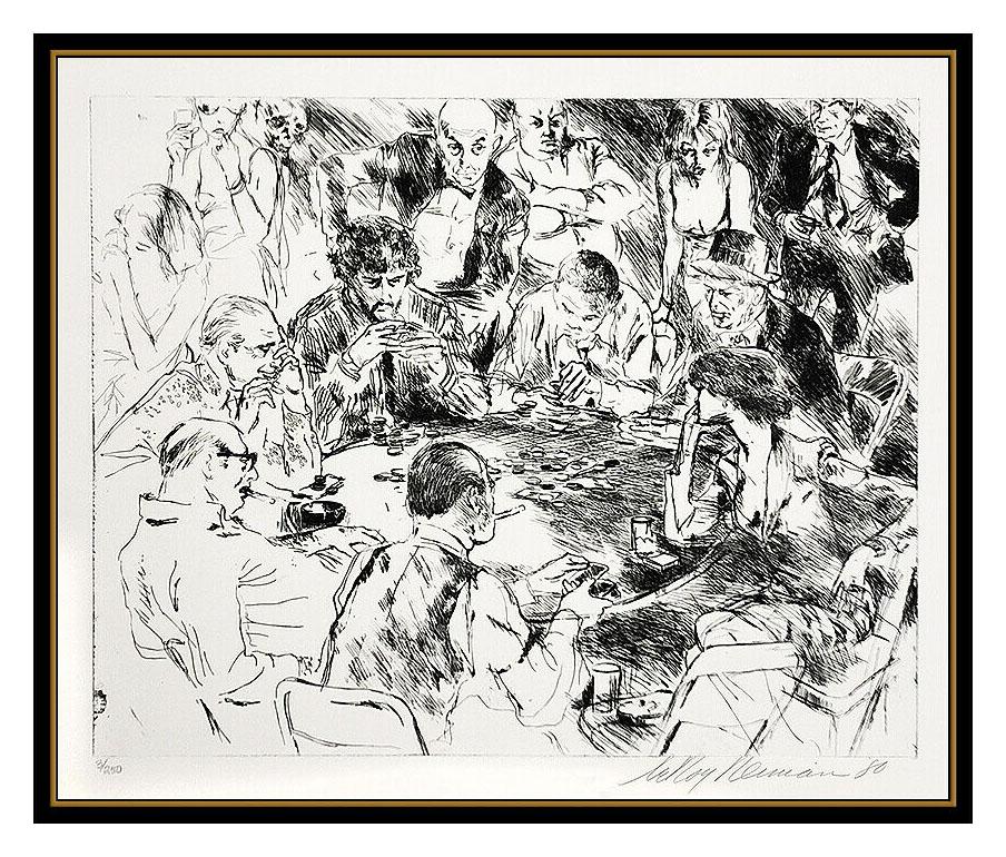 LeRoy Neiman Game Of Life Original Etching Hand Signed Casino Gambling Artwork - Print by Leroy Neiman