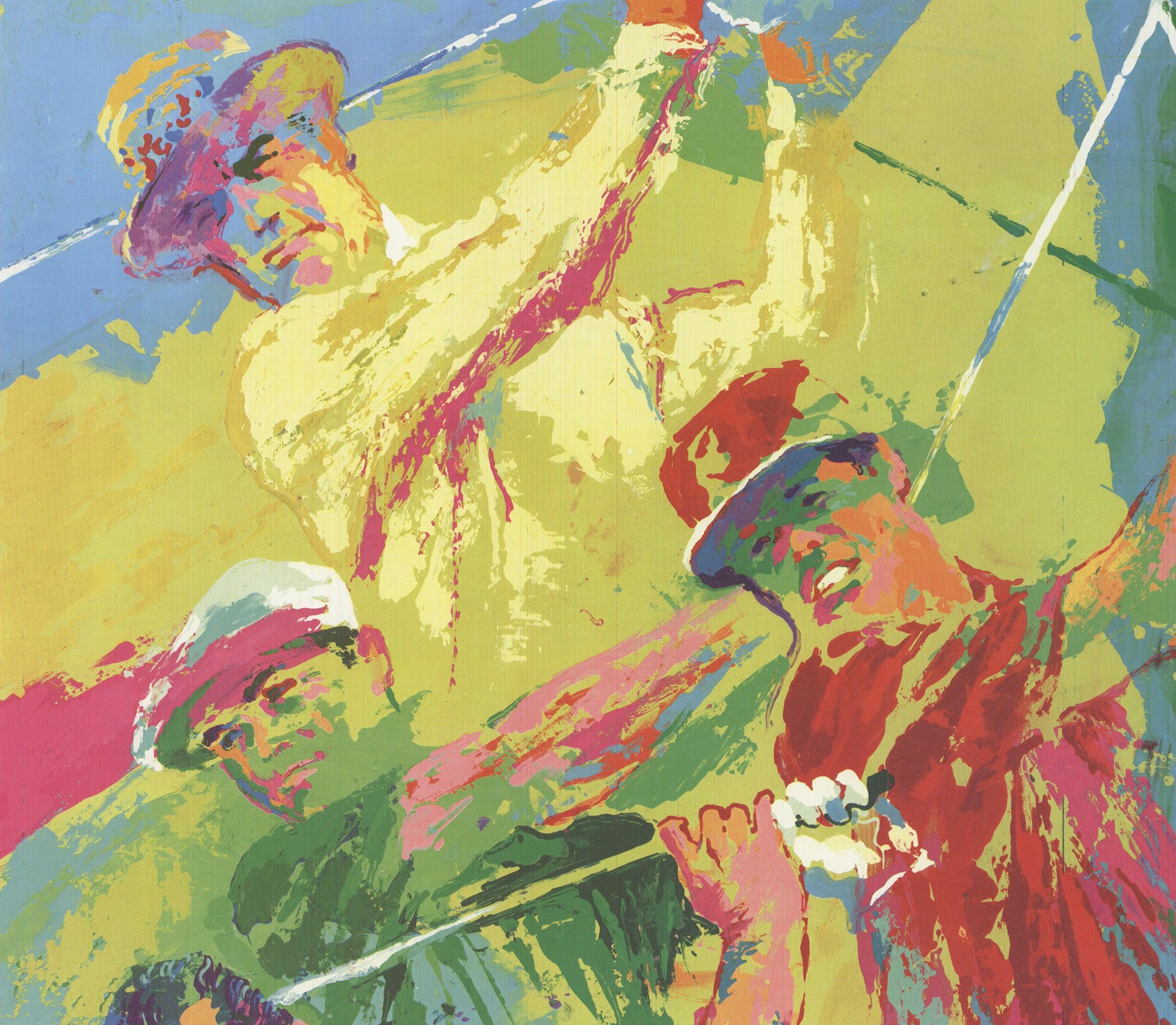 LeRoy Neiman « champions de golf » 1973, vintage 1