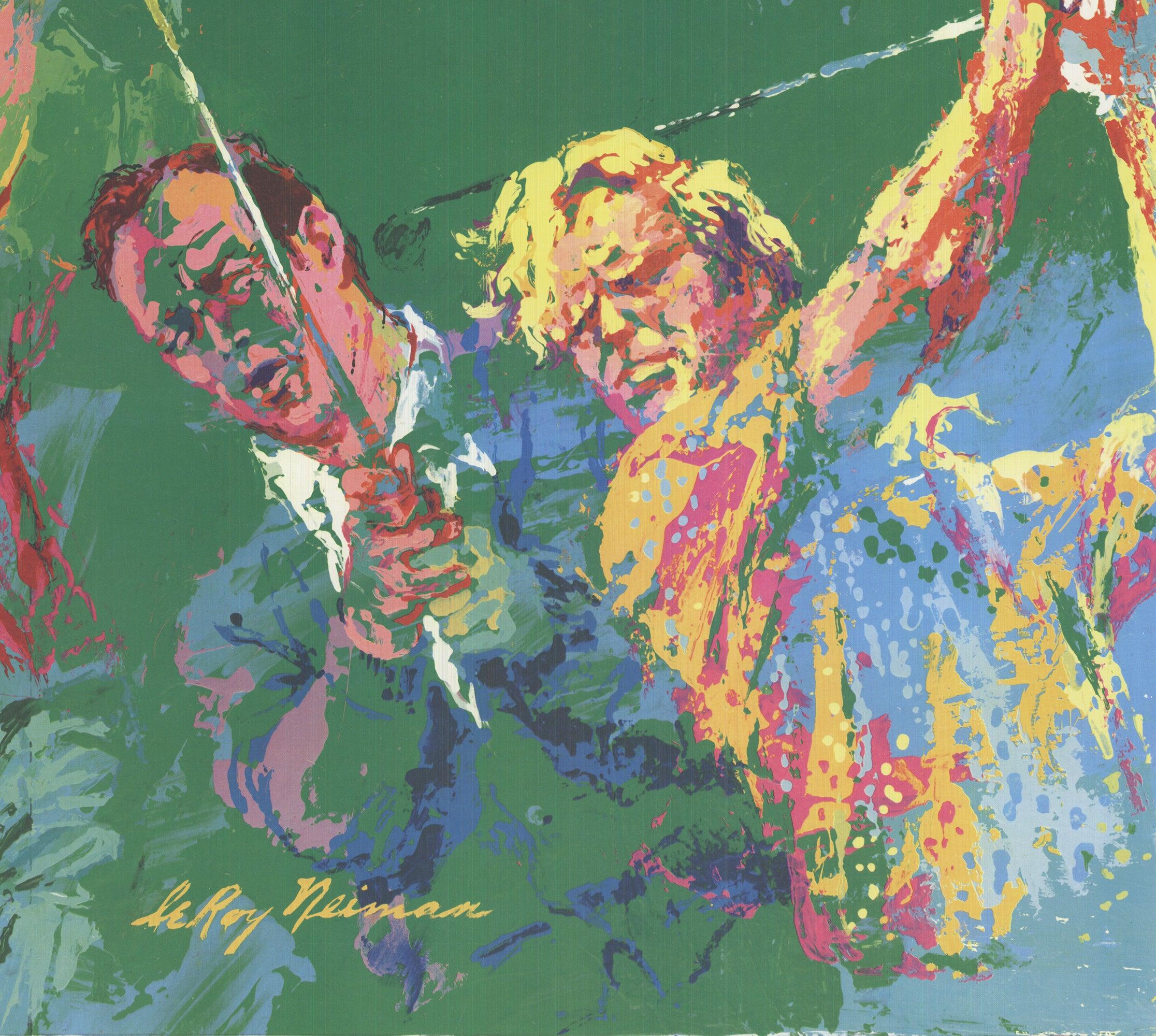 LeRoy Neiman « champions de golf » 1973, vintage 2