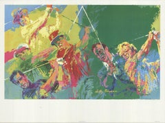 LeRoy Neiman « champions de golf » 1973, vintage