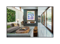 LeRoy Neiman Harbor At Monaco Large Color Serigraph Signed Landscape Boat Art