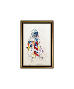 LeRoy NEIMAN Harlequin Color Serigraph Original Hand Signed Large Modern Artwork