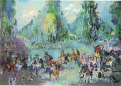 Leroy Neiman "Hunt Rendezvous" serigraph 1992 signed and numbered