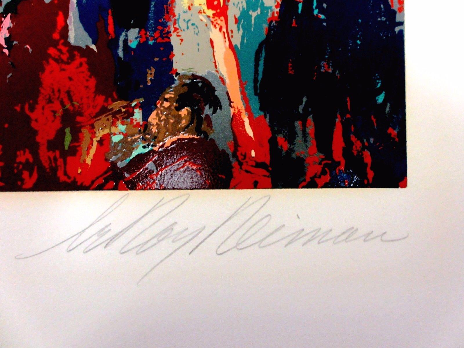 Leroy Neiman Introduction of the Champions Madison Square Garden. serigraph S/N For Sale 1