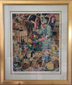 Leroy Neiman La Cuisine Francaise Framed H/S Numbered Serigraph