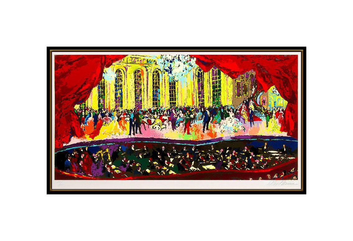 LeRoy Neiman Large and Authentic Hand Colored Lithograph,  Professionally Custom - Post-Impressionist Print by Leroy Neiman