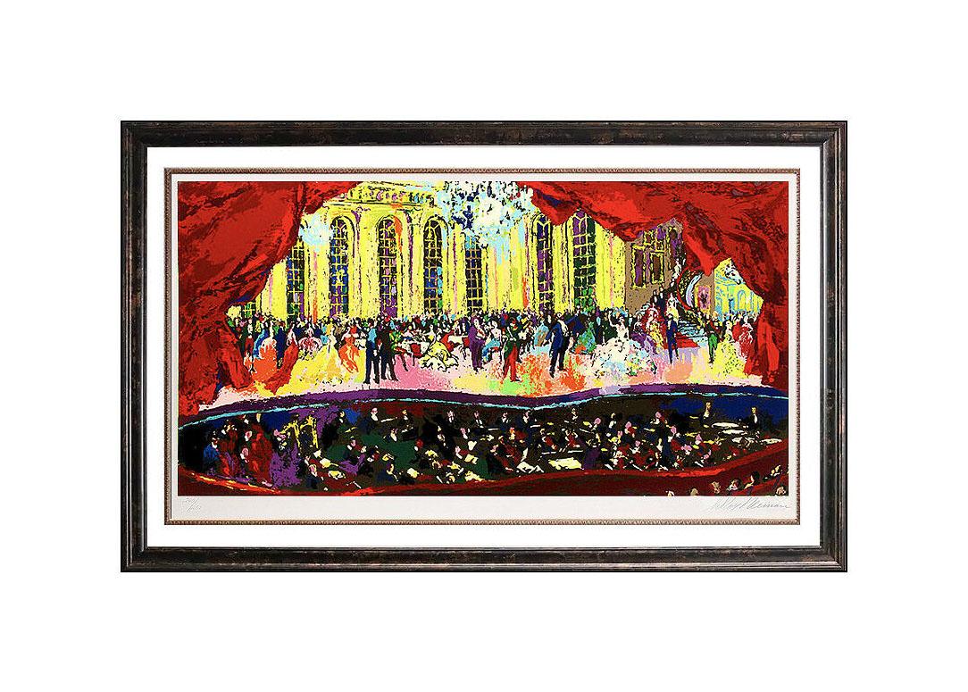 Leroy Neiman Interior Print - LeRoy Neiman Large and Authentic Hand Colored Lithograph,  Professionally Custom