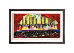 LeRoy Neiman Large and Authentic Hand Colored Lithograph,  Professionally Custom