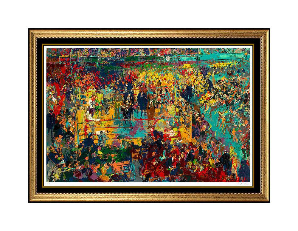 LeRoy Neiman Large Color Serigraph Champions Boxing Madison Square Garden Signed - Print by Leroy Neiman