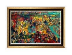 LeRoy Neiman Large Color Serigraph Champions Boxing Madison Square Garden Signed