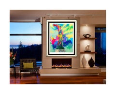 LeRoy Neiman Large Color Serigraph Signed Statue Of Lady Liberty New York Art