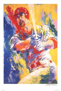 LeRoy Neiman-Mark McGwire-36" x 24"-Offset Lithograph-1999-Expressionism