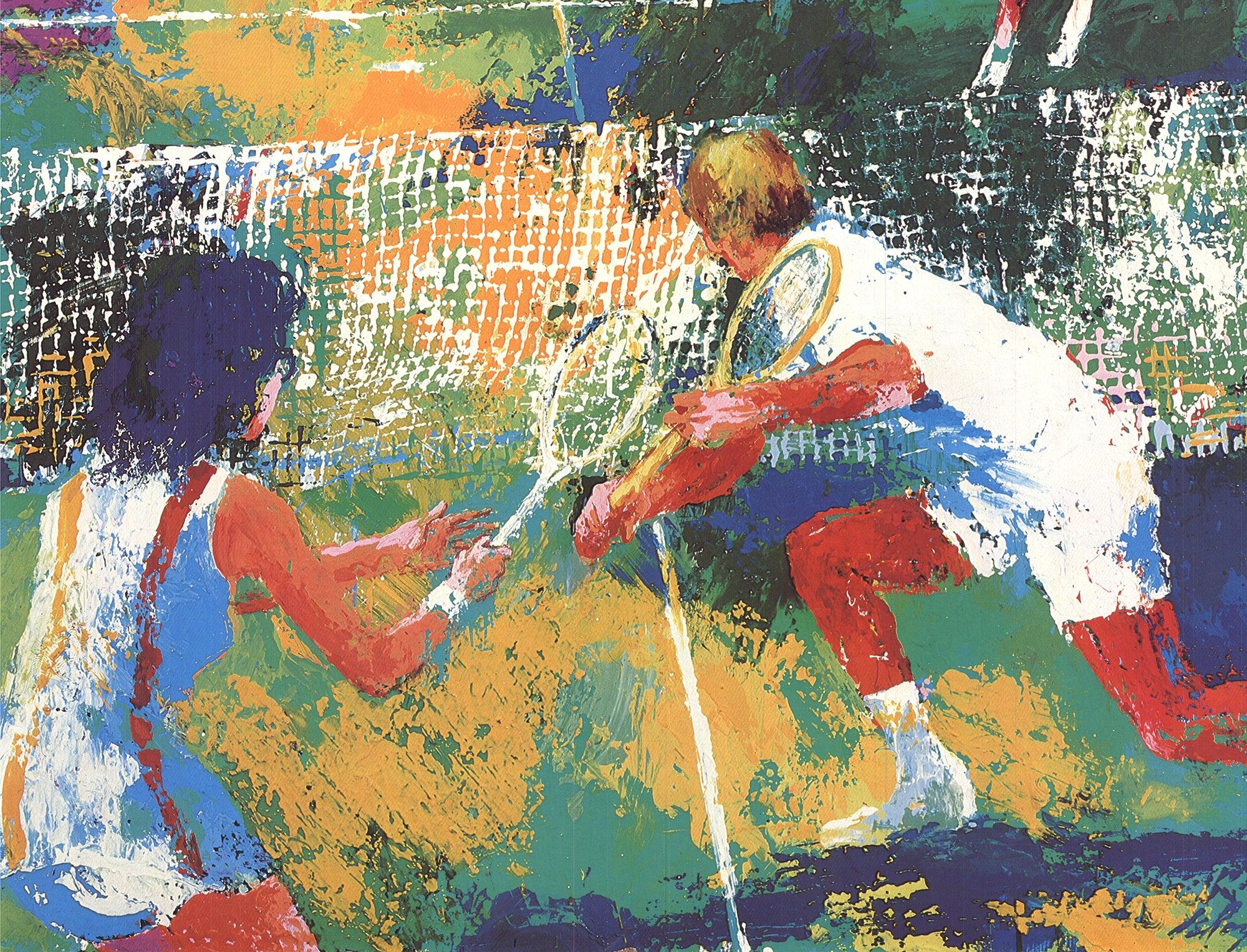 LeRoy Neiman 'Mixed Doubles' 1977- Offset Lithograph For Sale 2