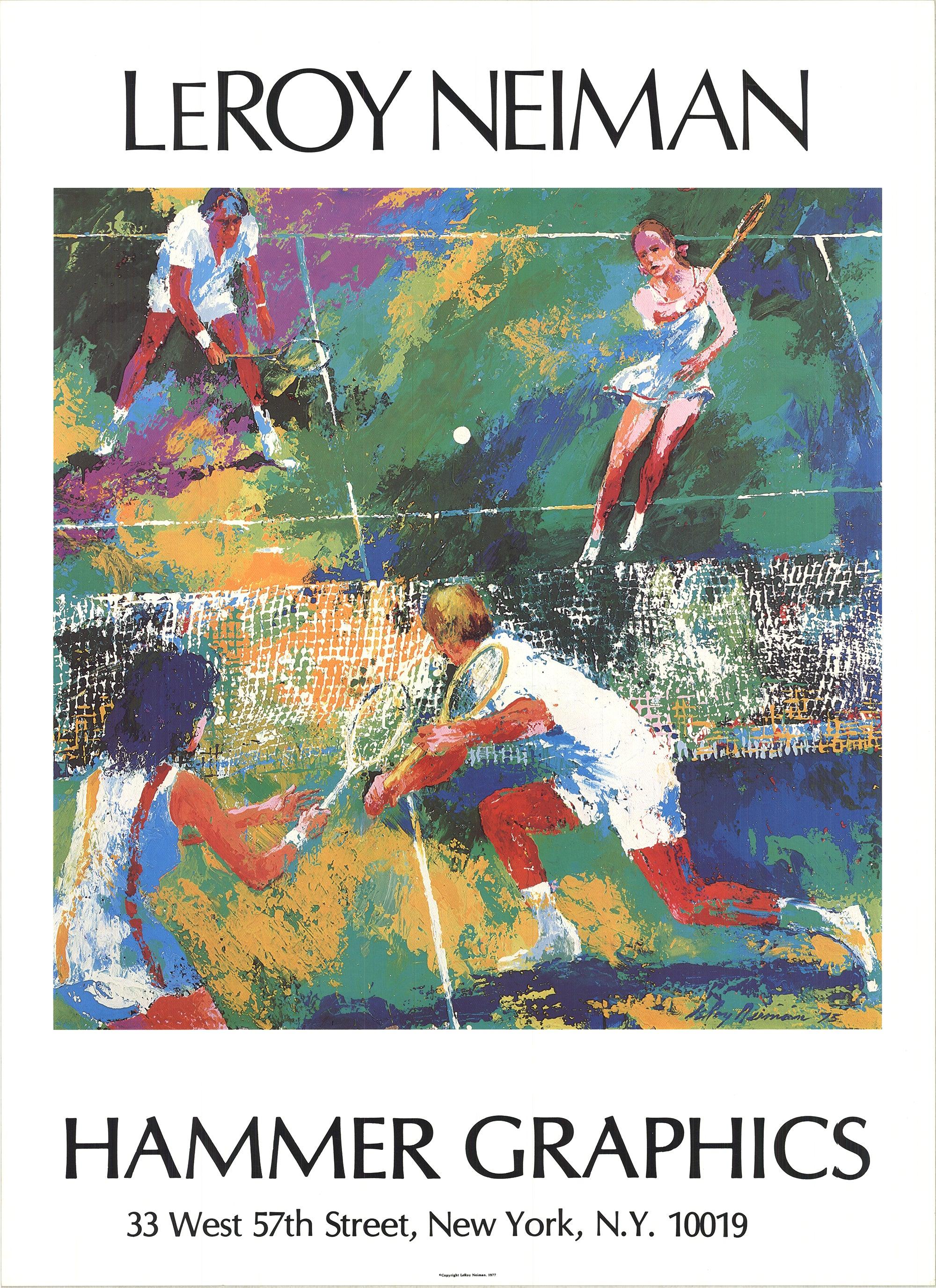 LeRoy Neiman 'Mixed Doubles' 1977- Offset Lithograph - Print by Leroy Neiman