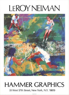 LeRoy Neiman 'Mixed Doubles' 1977- Offset Lithograph