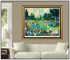 LeRoy Neiman New York City Regents Park Color Serigraph Large Signed Artwork SBO