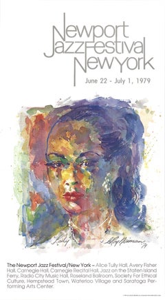 Affiche du Festival du jazz de New York d'après LeRoy Neiman-Newport (Lady), 1979