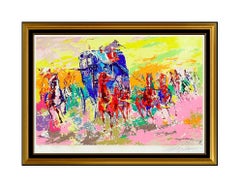 LeRoy Neiman Original Color Serigraph Homage To Frederick Remington Signed Art