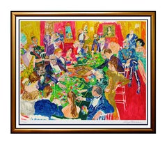 Retro LEROY NEIMAN Original SIGNED Serigraph Casino Gambling BADEN Art Sports LARGE