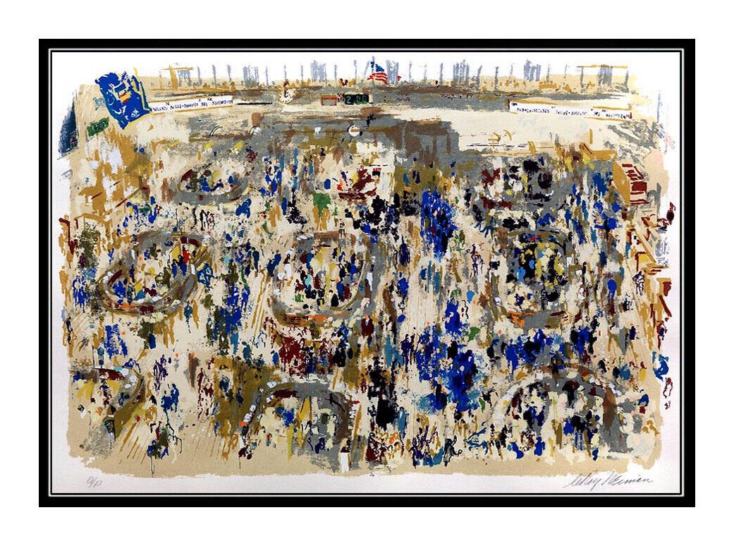 LeRoy NEIMAN Original signiertes Serigraphie-Gemälde, New Yorker STOCK MARKET, Groß (Post-Impressionismus), Print, von Leroy Neiman