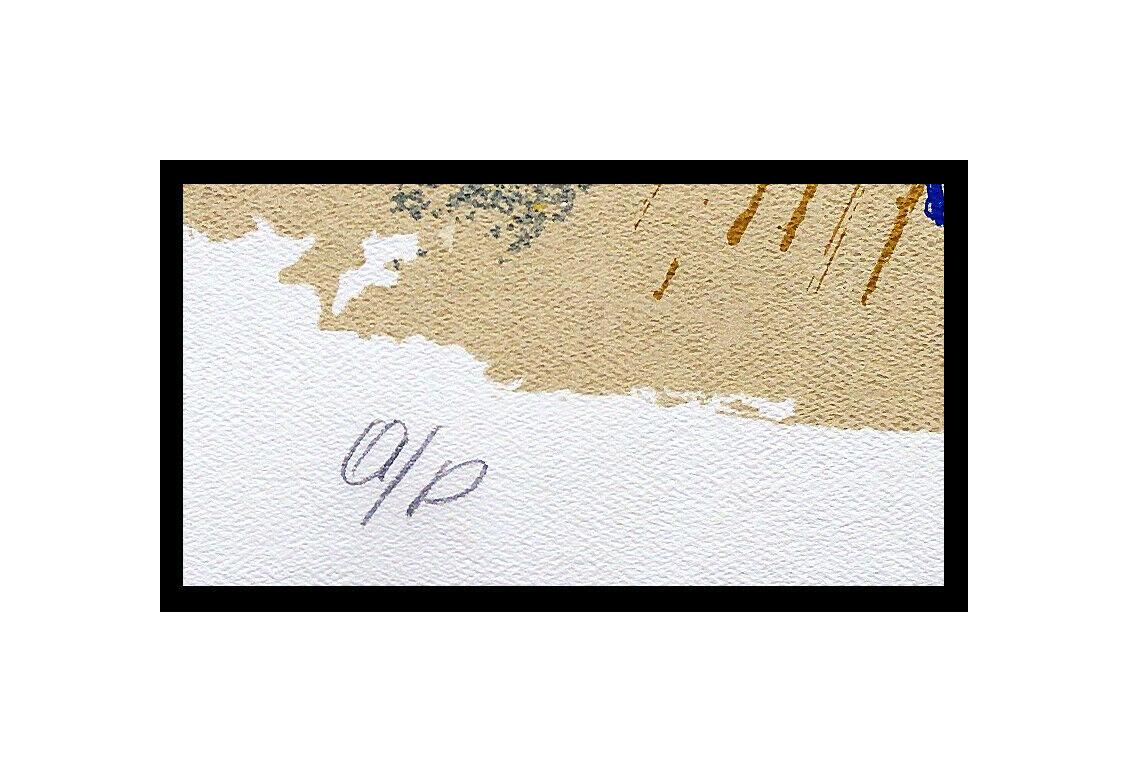 Authentische große benutzerdefinierte gerahmt LeRoy Neiman Original Serigraphie mit dem Titel 