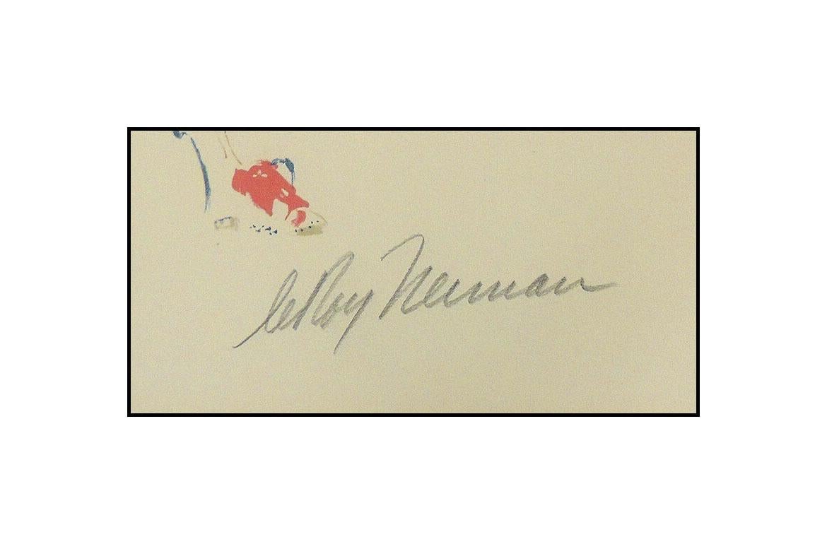 LeRoy Neiman Pierrot Mime Original Color Serigraph Hand Signed Modern Artwork - Post-Impressionist Print by Leroy Neiman