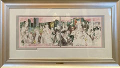 LeRoy Neiman "Polo Lounge" - Signed, Framed, Large - Find the Movie Stars!