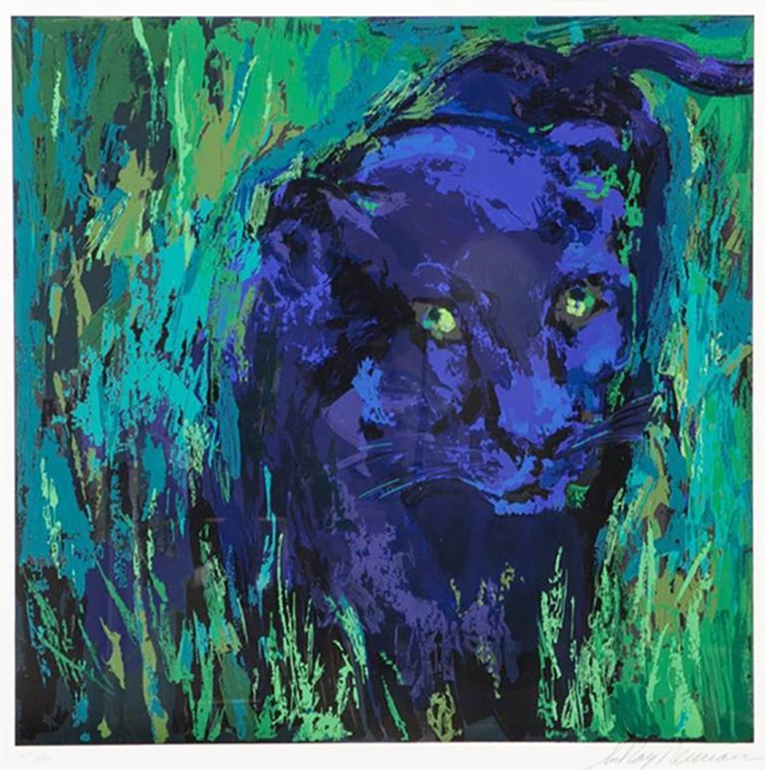 Leroy Neiman Leroy Neiman Portrait Of Black Panther Exotic