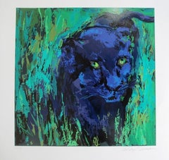 Leroy Neiman: „Porträt eines schwarzen Panthers“, handsignierte und nummerierte Serigrafie