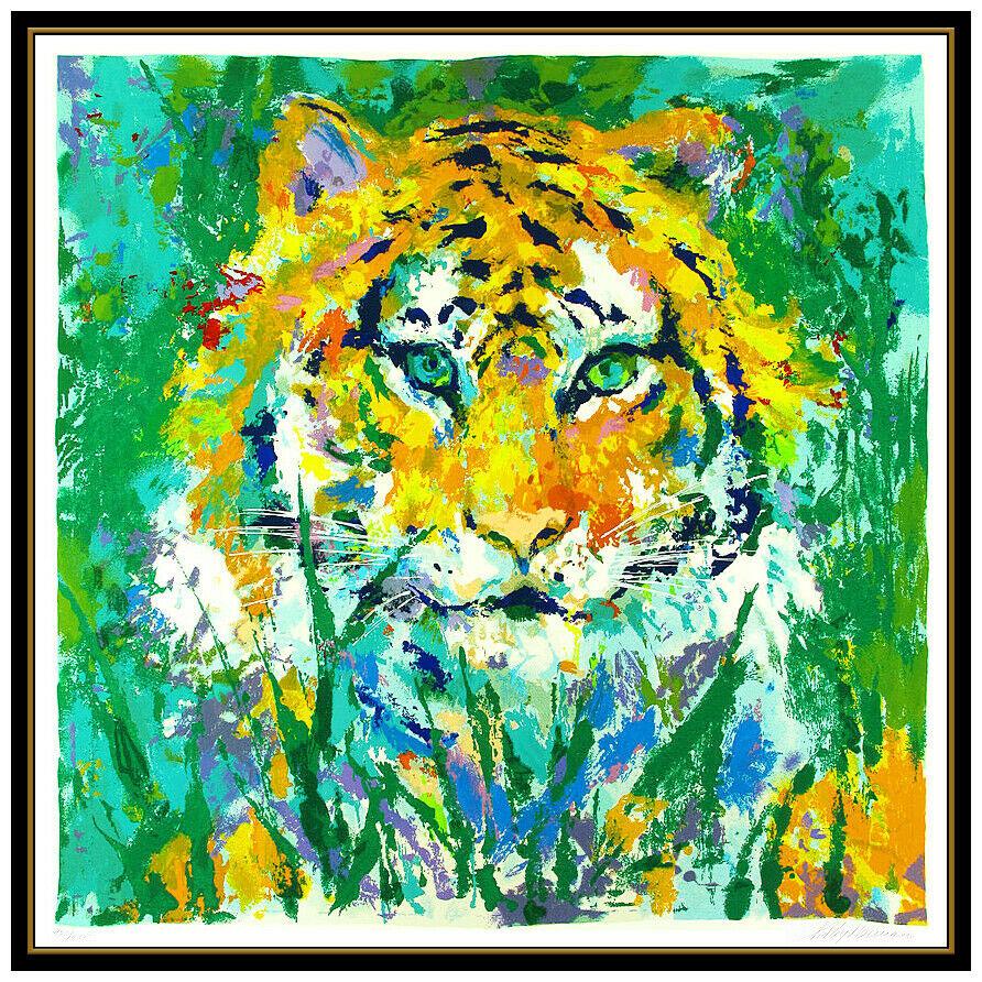 LeRoy Neiman Portrait Of The Tiger Color Serigraph Hand Signed Modern Animal Art - Print by Leroy Neiman
