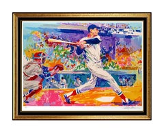 LeRoy Neiman Serigraph Ted Williams Splendid Splinter Large Signed Baseball Art