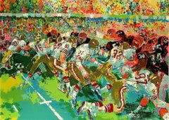 Leroy Neiman Silverdome Superbowl Hand Signed & Numbered Serigraph