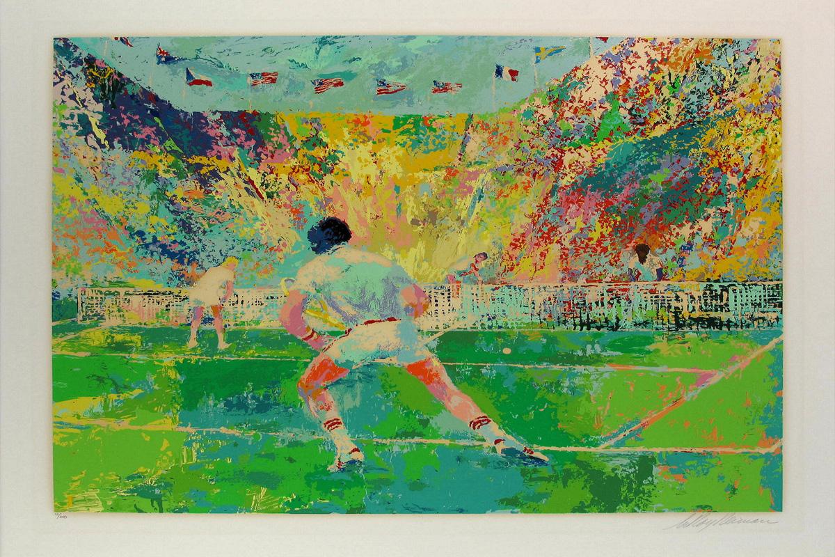 leroy neiman tennis painting