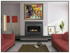 LeRoy Neiman Toots Shor Bar Original Color Serigraph Hand Signed Large Art Scene