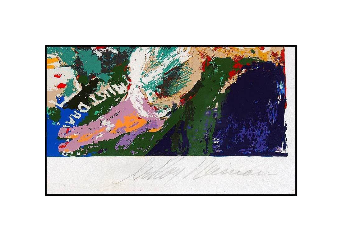 LeRoy Neiman Vegas Blackjack Color Serigraph Hand Signed Casino Large Artwork - Post-Impressionist Print by Leroy Neiman