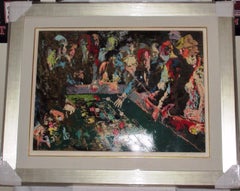 Leroy Neiman Vegas Craps Custom Framed serigraph pencil signed and numbered