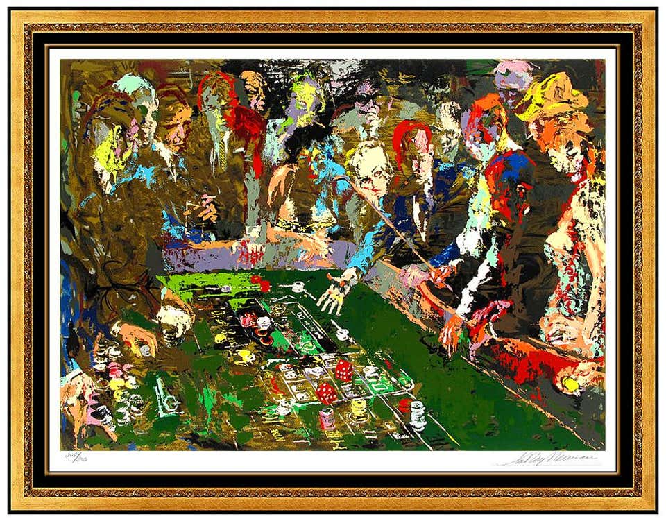 LeRoy Neiman LeRoy Neiman Vegas Craps Original Color Serigraph Hand