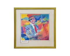 LeRoy Nieman "Frank Sinatra, Duets Album" Litografia, lastra firmata e incorniciata