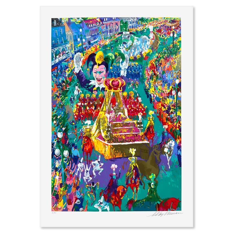 Leroy Neiman Print - "Mardi Gras Parade" Limited Edition Serigraph