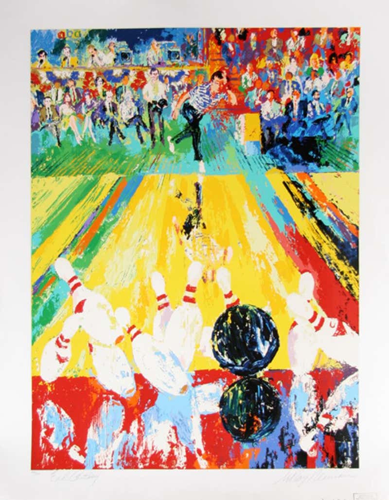 LeRoy Neiman Field Goal, Football Color Etching by LeRoy Neiman 1972